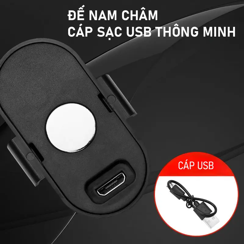 Đèn LED nháy 7 màu có điều khiển từ xa gắn trang trí xe máy, xe đạp, flycam... Sports Gắn Xe Đạp  Nam 4