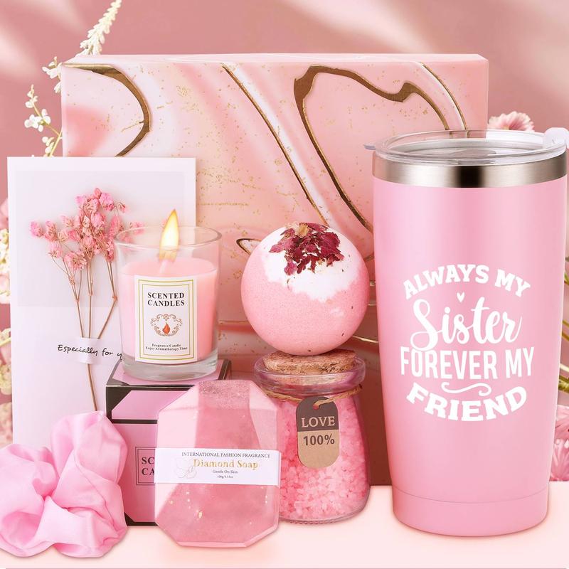 Women Gift Basket, 1 Set Pink Stuff for Best Mom Ever, Mother in Law, Women Her Wife Mama Mommy Stepmom Maternity from Daughter Son Child on Birthday 0