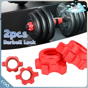 -Sistem Sekrup- Collar Pengunci Dumbbell Barbel  Cepat Untuk Mengunci Pelat Latihan Aman Anti Lepas