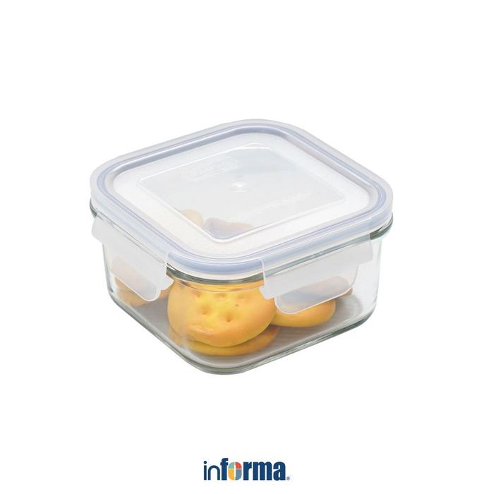 Gambar Informa Glasslock 490 ml Basic Wadah Makanan Square - Ungu Bekal Makanan Penyimpanan Kotak Makan Tempat Bekal Food Prep dari Informa Indonesia Kota Administrasi Jakarta Selatan Tokopedia
