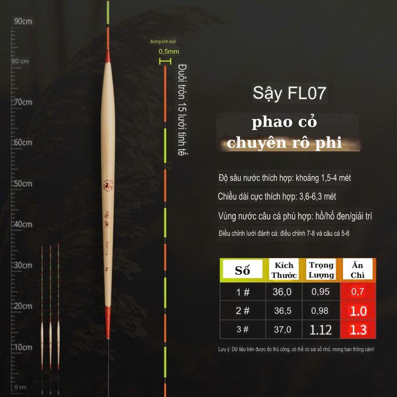 Phao cỏ câu đài chuyên rô phi tăm nhỏ chuyên cá nhát FL07 - Đi Câu Fishing Bắt Cá Câu Cá Đồng