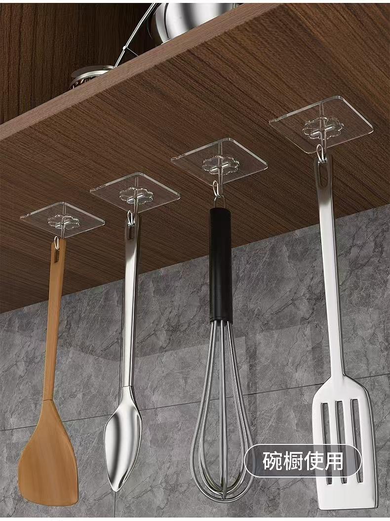 Product Introduction of Móc Dính, Trong Suốt, Không Cần Đục Lỗ, Độ Nhớt Mạnh, Móc Acrylic Móng Tay Liền Mạch, Thích Hợp Cho Ký Túc Xá, Phòng Tắm Và Nhà Bếp, Làm Bằng Thép Không Gỉ 6