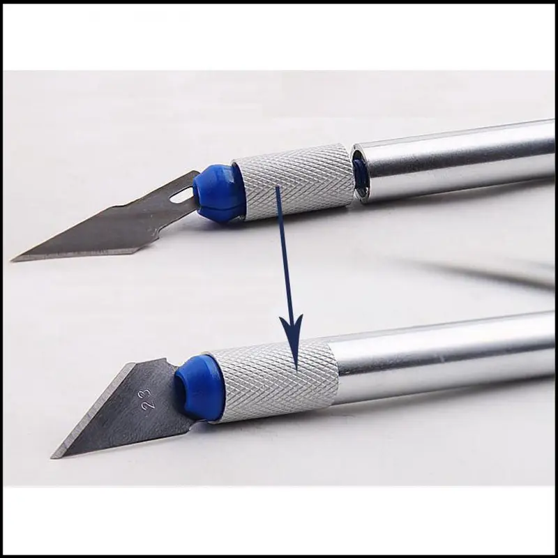 Set Pisau Ukir Seni 13 in 1 Crafting Knife 3 Handle - A-003 2