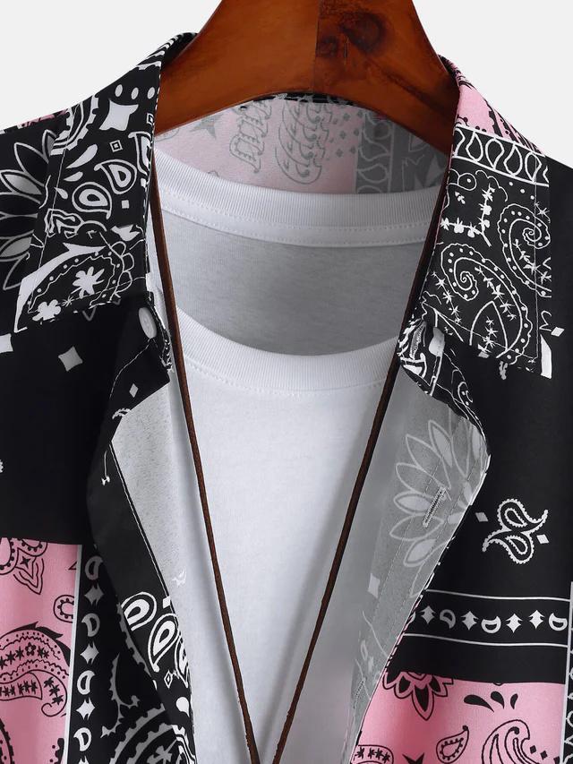 Product Introduction of Hot selling men's short sleeve shirt summer solid color lapel casual beach style streetwear 5