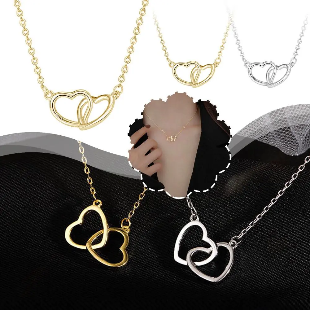 Vòng Cổ Trái Tim, Thiết Kế Đơn Giản, Dây Chuyền Xương Đòn Nữ, Phong Cách Nữ, Quà Tặng Ins, Độc Đáo W3B3