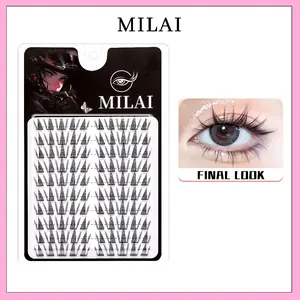 MILAI Bulu Mata C37 Anime Style - Bulumata Natural Bervolume 10 Pasang - Eyelash Extension Natural Ringan Nyaman