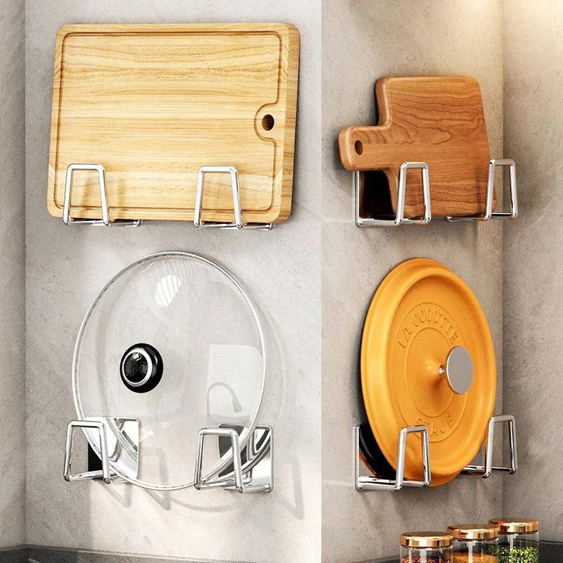 [YCK]Kitchen Sponges Racks Self Adhesive Sink Sponges Drain Drying Rack Holders Kitchen Sink Accessories Dropshipping Stainless Steel Hanging Light 1