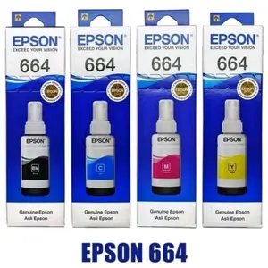 TINTA EPSON 664 ORIGINAL 1 SET L110/L120/L210/L220/L310/L365/L360/L1300 Printer Toner