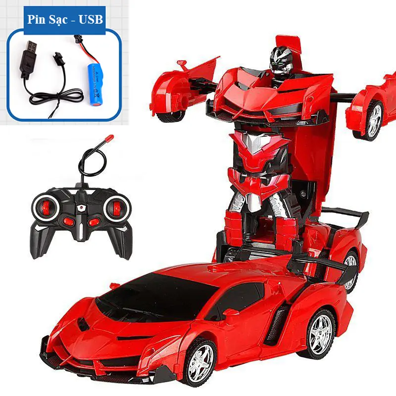 Xe ô tô điều khiển từ xa biến hình robot Toy Đồ Chơi