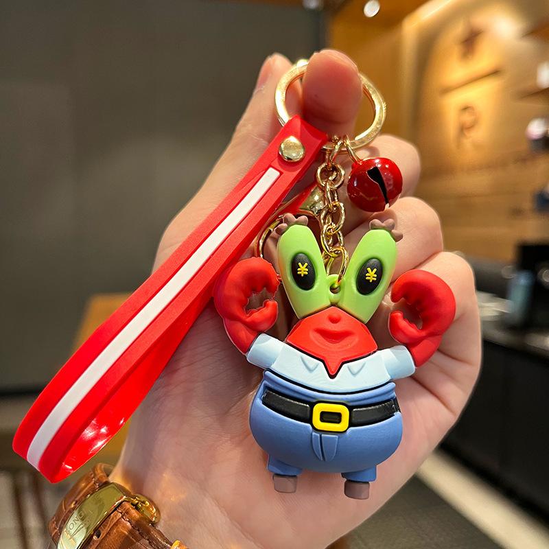 SpongeBob SquarePants Toys Keychain Bag Pendant Anime Patrick Star ...