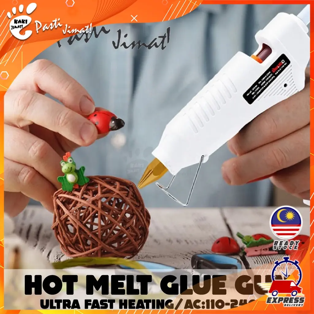 Kaki Jimat Portable Hot Glue Gun 20W /40W / 80W Fast Heating Quality Art Craft Stationery DIY Tools Pelekat Gam