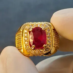 Cincin Ruby Pigenblod Ring Mewah