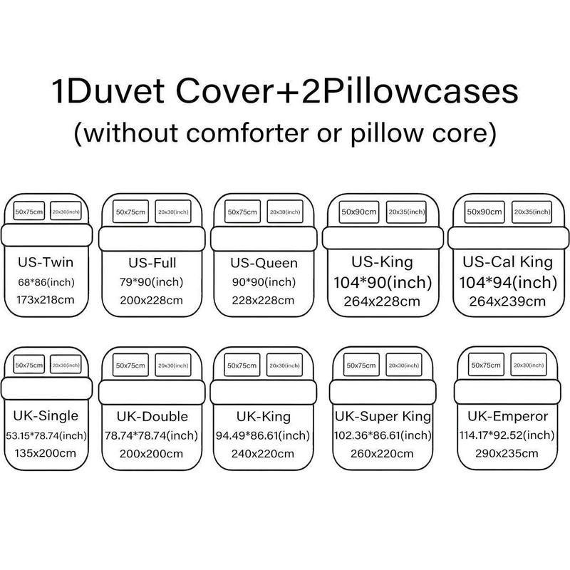Floral Print Duvet Cover Set, 1 Set Including 1 Duvet Cover & 2 Pillowcases without Filler, Soft Comfortable Bedding Set for Home Bedroom 1