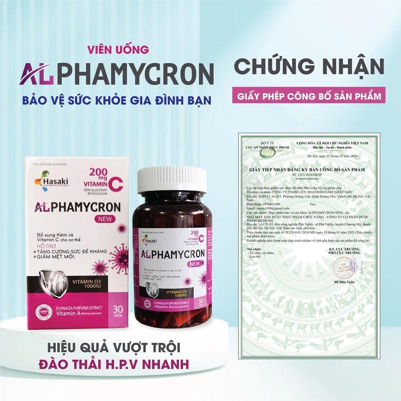COMBO 1 Hộp súc miệng họng hupavia 250ml,và một lọ  alphamycron 30 viên hỗ trợ  tăng miễn dịch,hỡ trợ tăng đề kháng 8