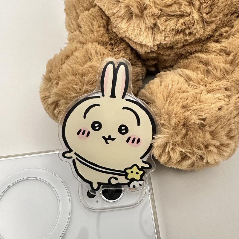 Product Introduction of Japanese Cartoon Chiikawa Magnetic Suction Bracket Cute Giikawa Lazy Bracket opposite Sex Epoxy Airbag Bracket 18