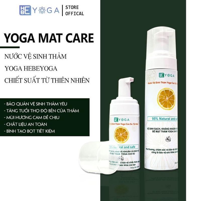 Nước Vệ Sinh Thảm YOGA Hebeyoga 200ml Chiết Suất Thiên Nhiên Lên Men Tự Nhiên Từ Vỏ Cam