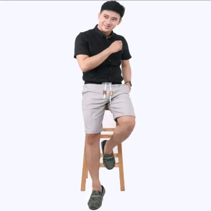 Celana Chinos 100rb dapat 5pcs Chino Kain Distro Karet Katun Melar Nyaman Pendek Santai Twill Panjang Shorts casual regular 1