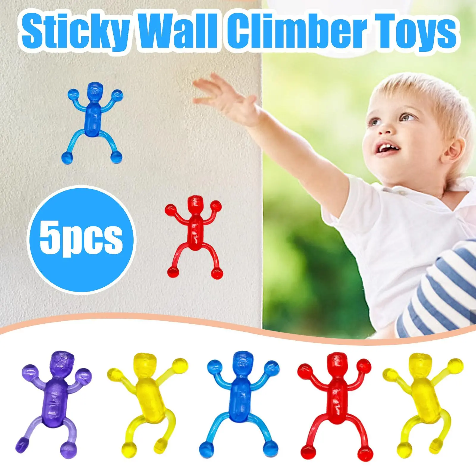 Slime Toys Squishy Toys Elastically Stretchable Sticky Hands Sticky Climbing Wall Toys Sticky Toys
