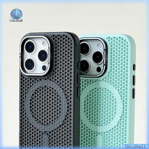 Ốp Điện Thoại Từ Tính Có Giá Đỡ Ống Kính, Dành Cho iPhone 16, 12, 11, 13, 14, 15 Pro Max, 16 Pro Max, 16Plus, Ốp Cứng, Chống Sốc, Tản Nhiệt, Tương Thích Với MagSafe