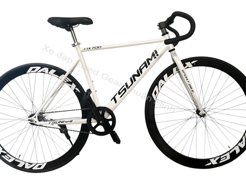  XE ĐẠP SINGLE SPEED TRẮNG ĐEN NEW 100% 