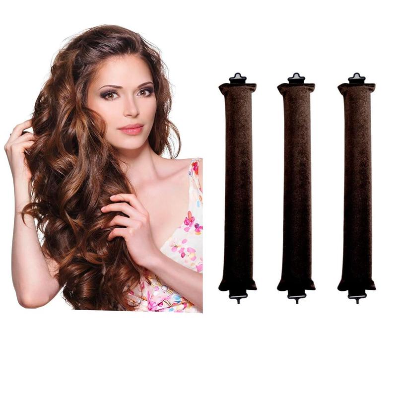 Spring Hair Curler Set, 3 Counts/set Haircare Hair Curler, Hair Styling Magic Wand, No Heat Curling Rod Headband, Hair Styling Tools, Curling Wand, Hair Products 3