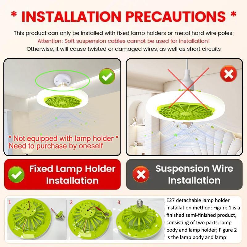 Product Introduction of Ceiling Fan with LED Lights for Bedroom, 3-speed LED Fan Lamp, Modern Remote Control Fan with LED Light, Indoor Cozy Lighting, Decorative Fan Night Light for Living Room 22