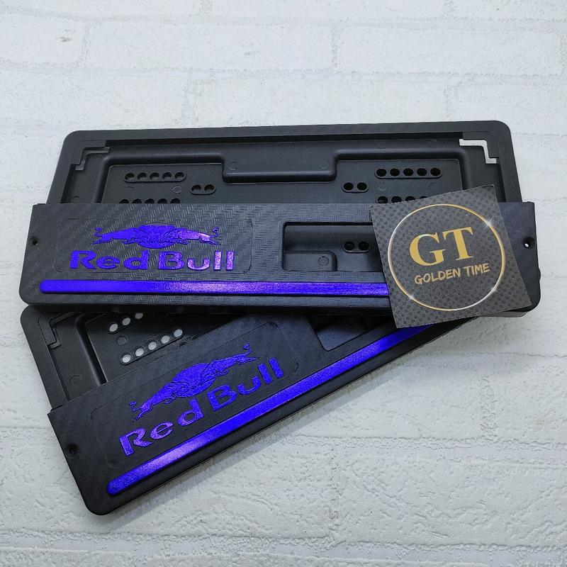 Product Introduction of Dudukan Plat Nomor Red Bull List Warna Cover Plat Variasi Motor Universal 2