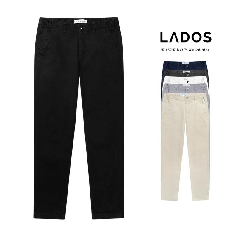 Quần dài kaki nam lưng chun cao cấp LADOS-4138 đứng form phong cách Hàn Quốc lịch lãm