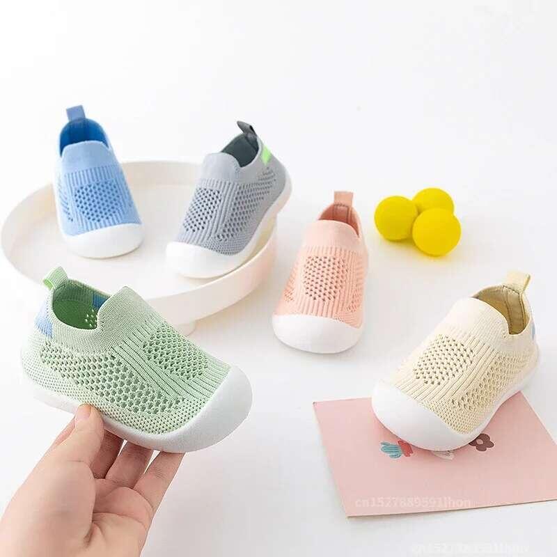 Product Introduction of Spring Summer Toddler Breathable Knitted Kids Sneakers Boys Slip-on Tennis Girls Soft Non-slip School Casual Shoes 6