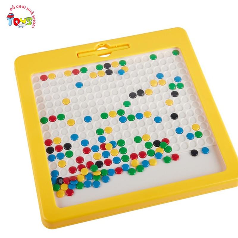 Bảng vẽ xếp hình nam châm thế hệ mới - Đồ chơi giáo dục bảng vẽ bút bi nam châm từ tính cho bé tăng sự khéo léo đôi bàn tay, tg khả năng sáng tạo cho bé tặng kèm  ảnh hướng dẫn Kem hộp  bận