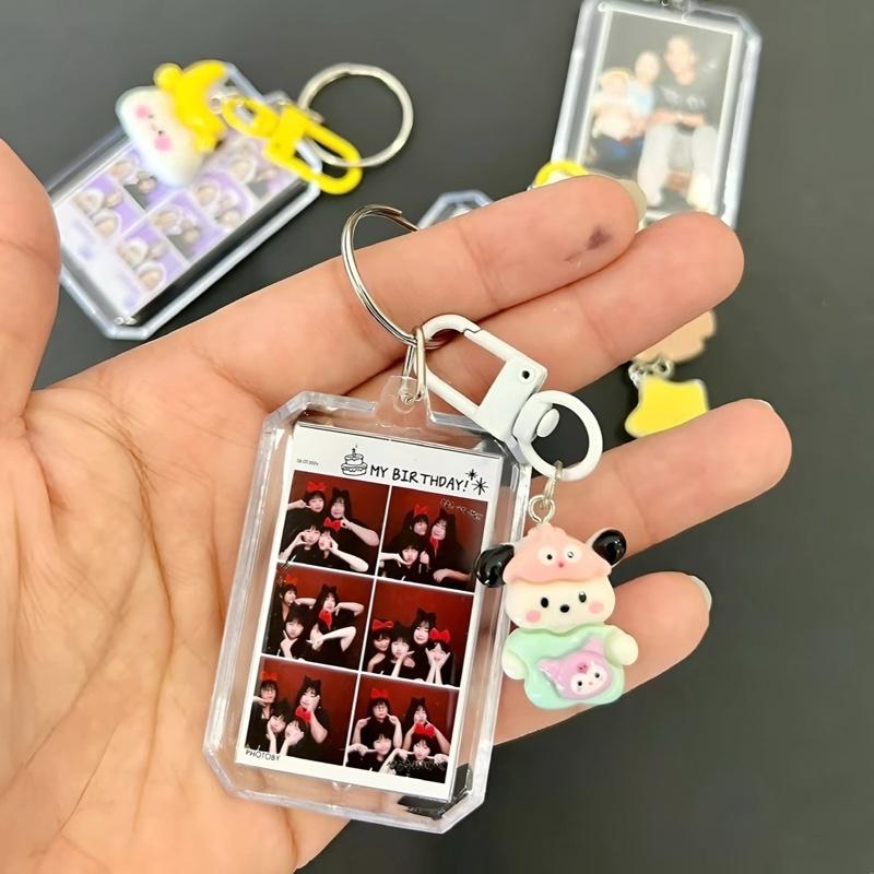 Móc khoá kèm charm (ngẫu nhiên) in ảnh theo yêu cầu (gửi ảnh cho shop) làm quà tặng cho lớp, bạn bè, người yêu cự c ý nghĩa trang trí Thích Trang Trí Shop