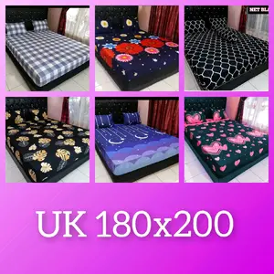 SPREI saja uk 180x200 x20 (tanpa sarung bantal/sarung guling) King