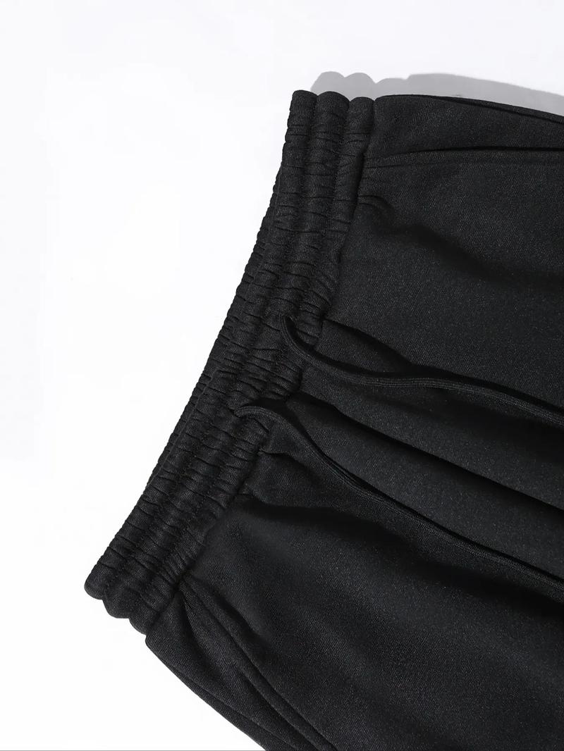 Product Introduction of Women's Butterfly & Floral Print Drawstring Waist Sweatpants, Casual Pocket Jogger Pants for Daily Wear, Ladies Bottoms for Winter 6