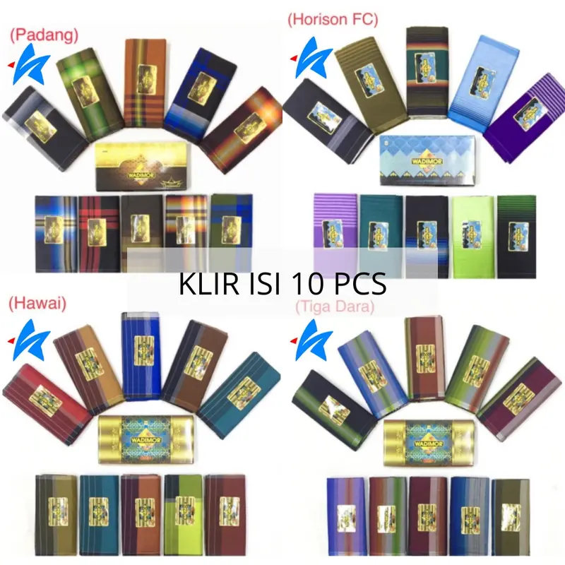 GROSIR 10 pcs - Sarung Wadimor Klir Isi 10 Pcs MURAH GROSIR & ECER ֍ SSELLER ֍ Motif Muslim 2