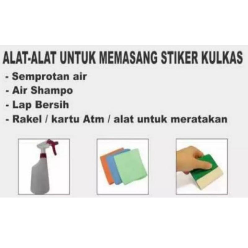 Stiker kompor 2 Tungku Standar Motip Bunga Ukuran 100 cm x 50 cm Cetak Sendiri 3