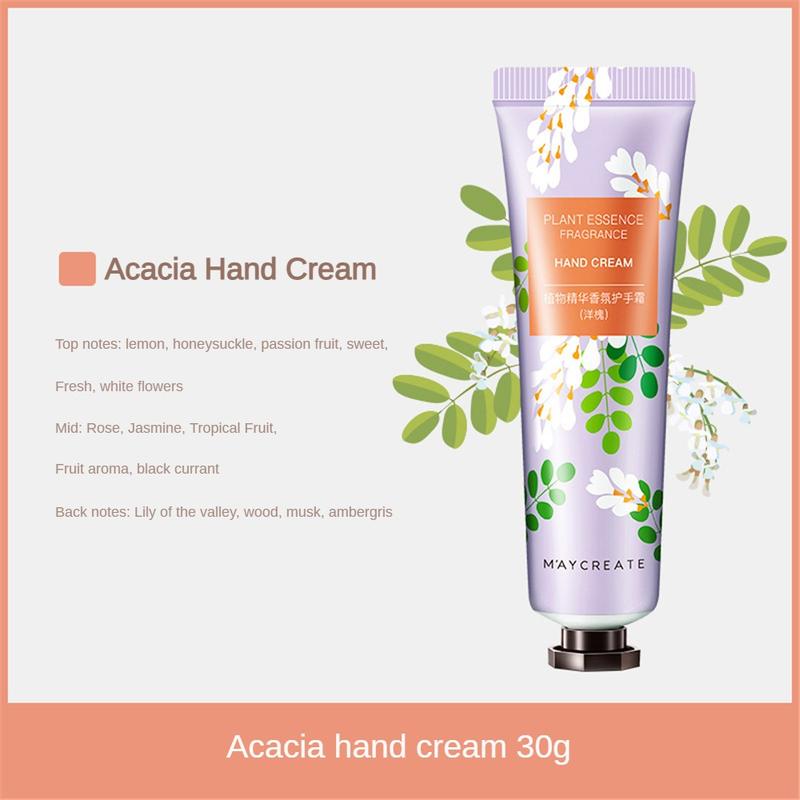 Product Introduction of MAYCREATE Hand Cream Bodybuilding Research New 30g Plant Essence Moisturizing Hand Cream Cosmetics New Makeup 31
