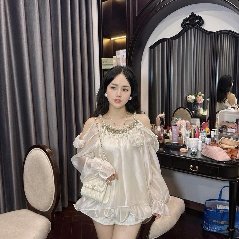 Áo tơ dây ngọc cổ đá QCCC