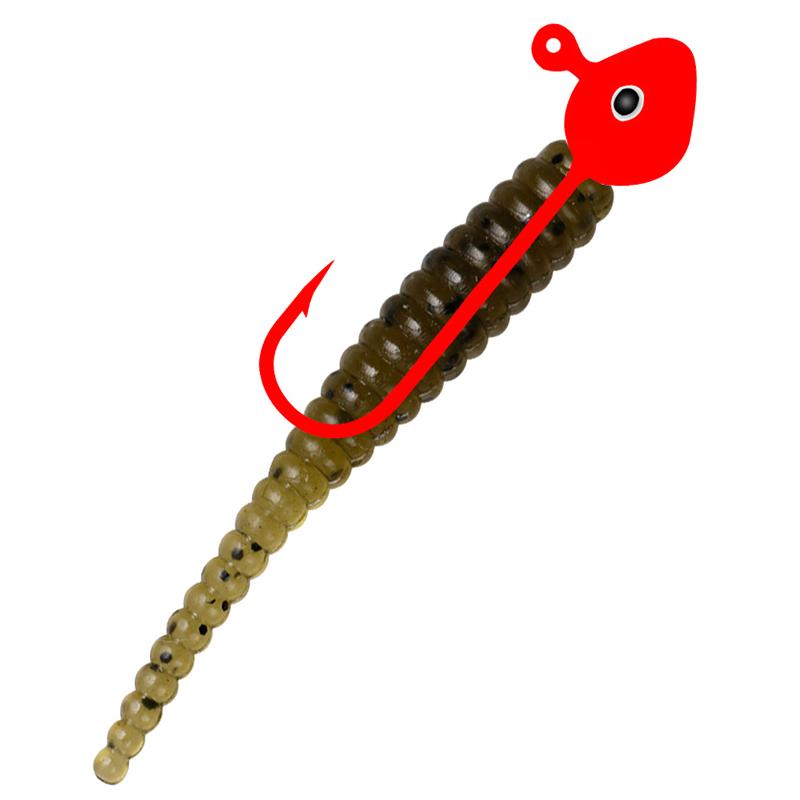 Product Introduction of 10pcs 35mm 0.3g Lua Root Fishing Soft Bait Threaded Soft Bait Mini Soft Worm Straight Tail Lua Fake Bait 13