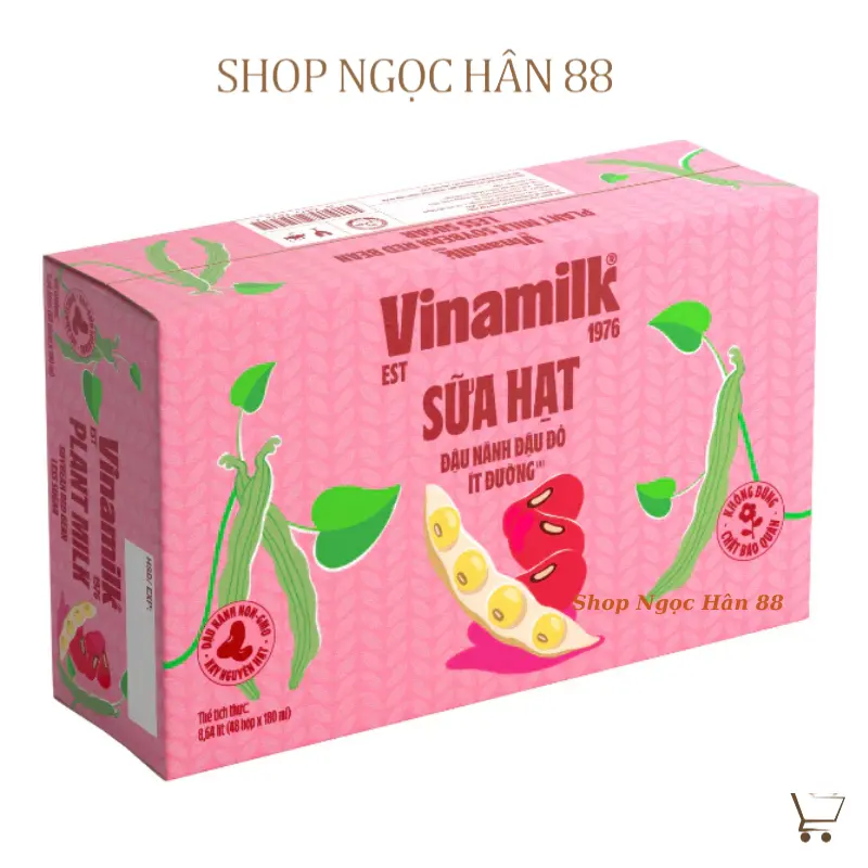 Sữa Hạt Óc Chó/Hạnh Nhân Vinamilk vỉ 4 hộp x 180ml 6