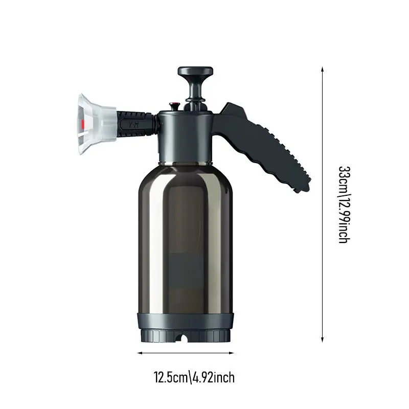 Hand Pump Foam Sprayer, 2l Pneumatic Washer, Easy Car Wash Foam Snow Foam High Pressure Car Wash Spray Bottle for Car Home Cleaning 1
