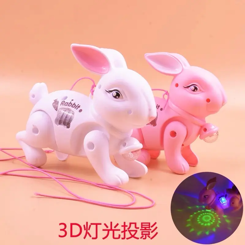 Children Electronic Walking Rabbit Toy Mainan Arnab Elektrik Animals Toys