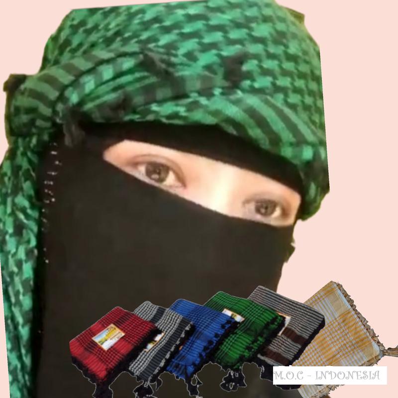 Product Introduction of Sorban Hijab Wanita Model Sorban Palestina BahanPoliester Katun Kain Putri 21