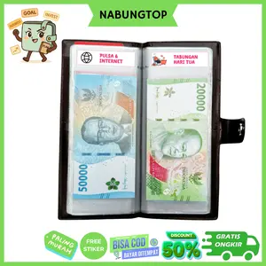 [NABUNGTOP-COD] Dompet Wanita Multifungsi Budgeting – Organizer Disiplin Keuangan Bulanan + Gratis Stiker Warna Gratis Ongkir