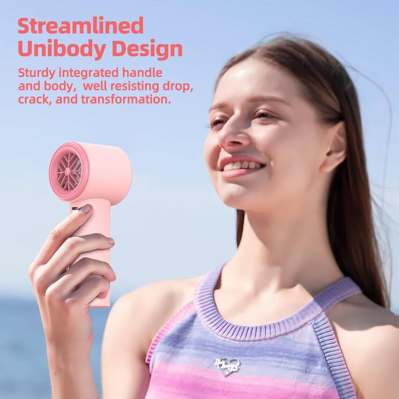 【GOOJODOQ*BO TRẦN 】Quạt sò lạnh-Sạc mini- ốp bảo vệ ngẫu nhiên GOOJODOQ 100 tốc độ gió có thể điều chỉnh màn hình kỹ thuật số cầm tay Làm lạnh và nén đá Phụ Kiện 2