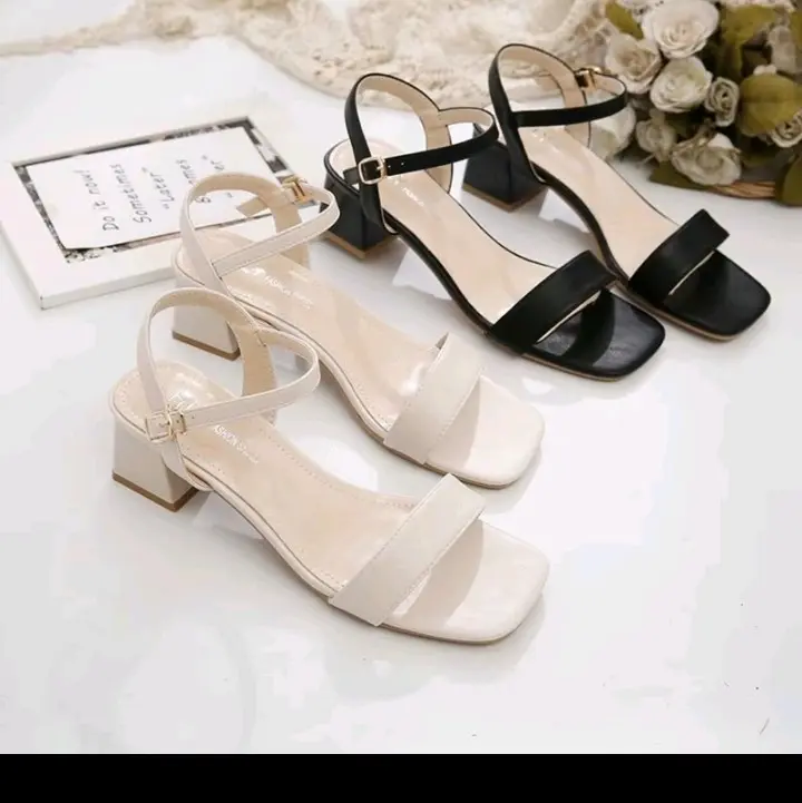 Sandal gót cao 3cm đơn giản dễ mang,dễ phối  đồ bigsize 35-45 giày GiàY