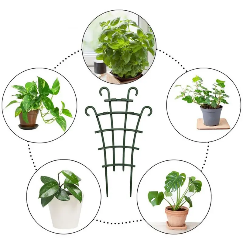 Garden Climbing Trellis Stand, Mini DIY Garden Support Trellis, Plant Climbing Frame, Plant Support Frame for Indoor Outdoor Potted Plants 2