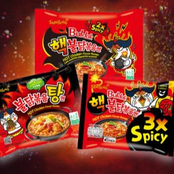 Mì Gà Cay SamYang Hàn Quốc đủ loại Lốc 5 gói x 140g | Mì Hàn Quốc Chính Hãng date mới 6