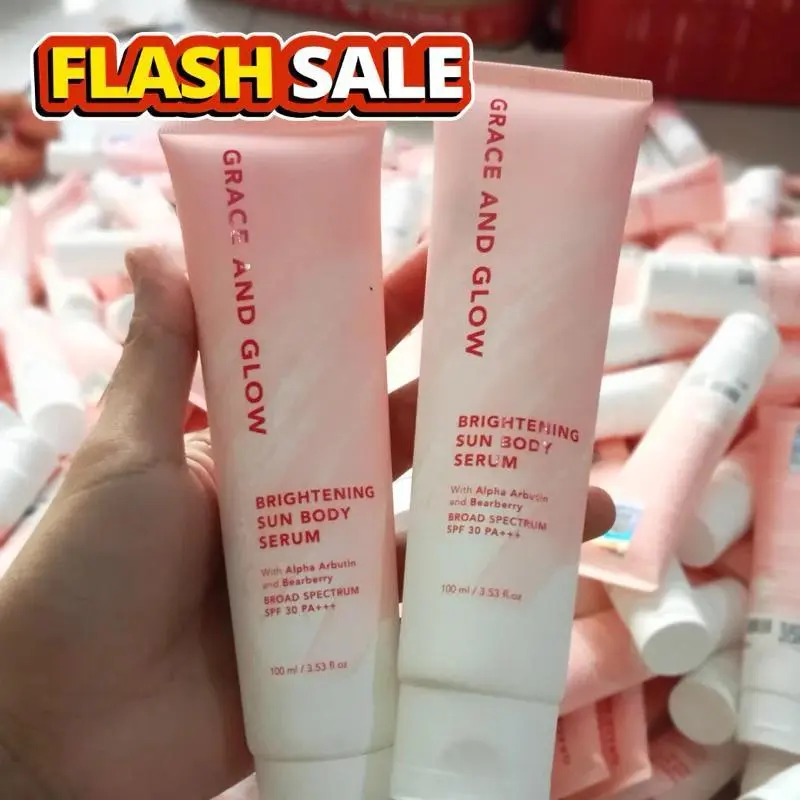 Grace Glow Brightening Sun Body Serum - For Bright and Smooth Skin with Arbutin + Bearberry 100ml