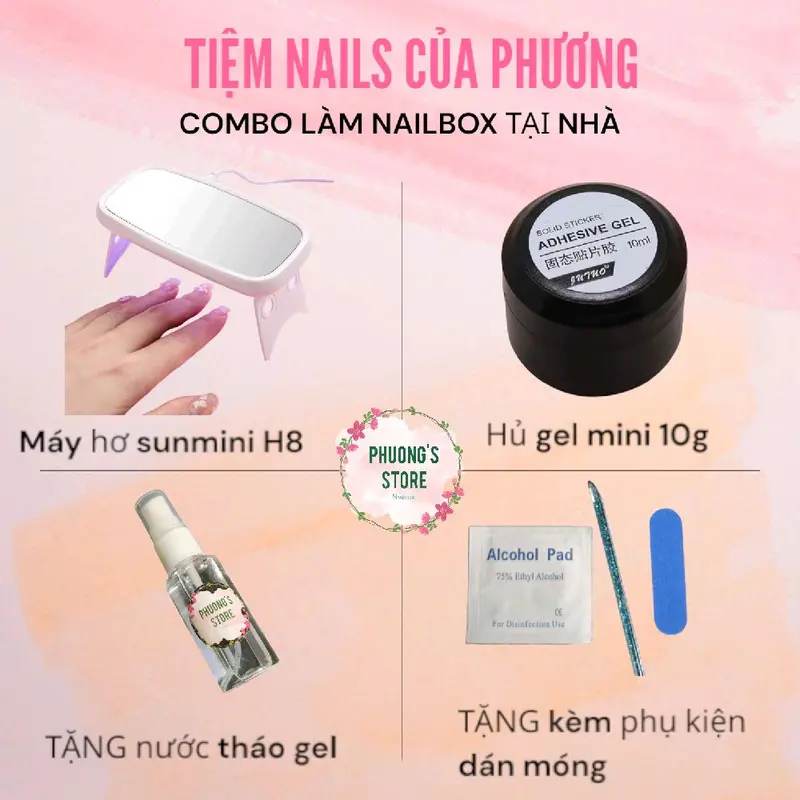 COMBO GẮN NAILBOX BẰNG GEL 0