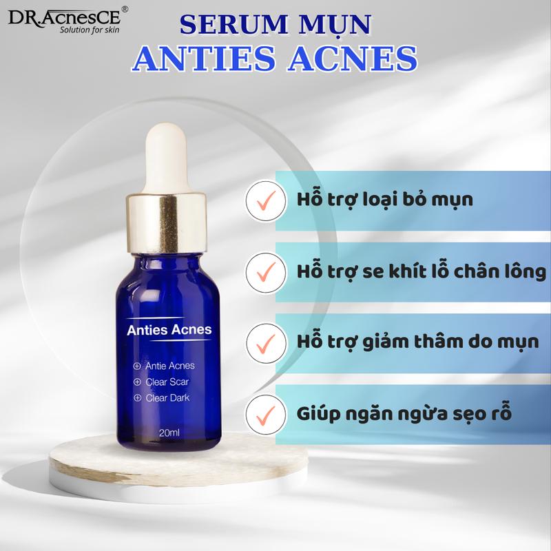 DracnesCE Serum Giảm Mụn Ẩn Mờ Thâm Mụn Đầu Đen Da Dầu Nhạy Cảm 20ml - Hỗ Trợ Cải Thiện Mụn Thâm Se Khít Lỗ Chân Lông